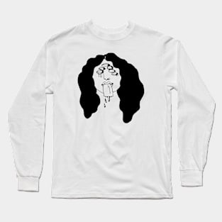 Black Widow with Ice Lolly Long Sleeve T-Shirt